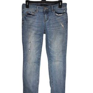 AEROPSTALE JEANS Juniors Size 6 Short Distressed Skinny Emo Festival Hipster